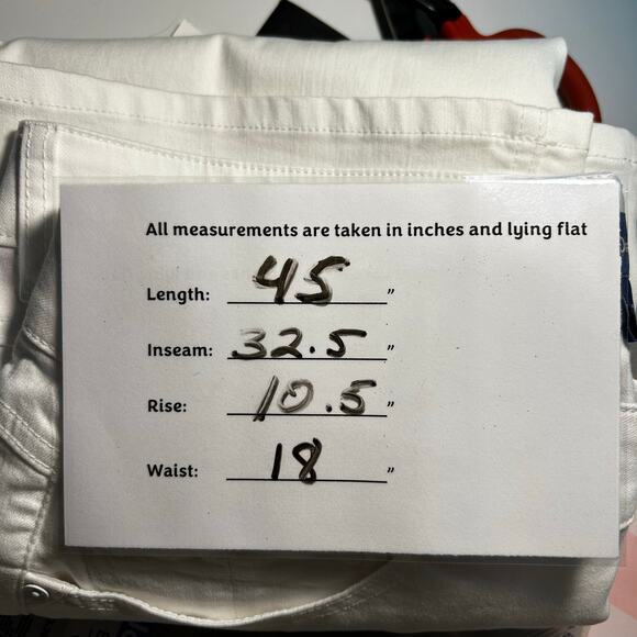 Democracy Ab Solution Itty Bitty Boot Cut Jeans Women's Size 14 White Denim NWT - Picture 11 of 13